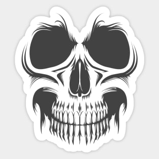 Human Skull Sticker